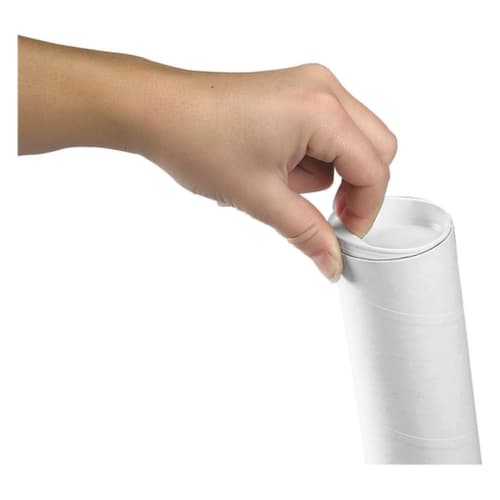 Tube d'expédition blanc
