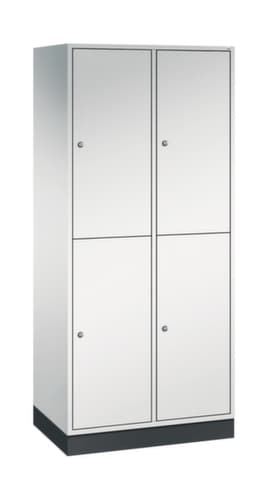 C+P Armoire vestiaire grand volume à deux niveaux Intro, largeur de compartiment 360 mm