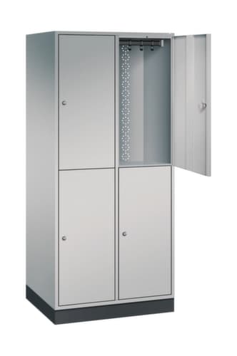C+P Armoire vestiaire grand volume à deux niveaux Intro, largeur de compartiment 360 mm