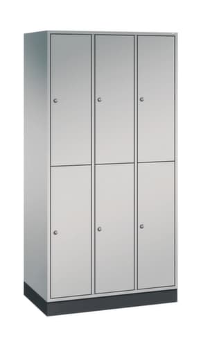C+P Armoire vestiaire à deux niveaux Intro, largeur de compartiment 260 mm