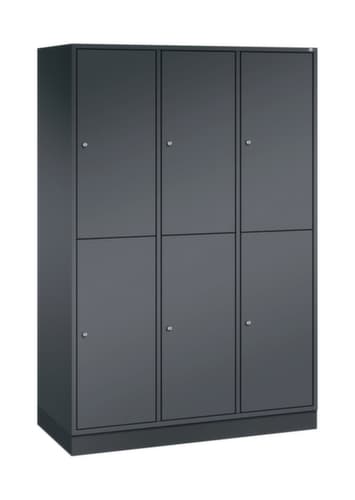 C+P Armoire vestiaire grand volume à deux niveaux Intro, largeur de compartiment 360 mm
