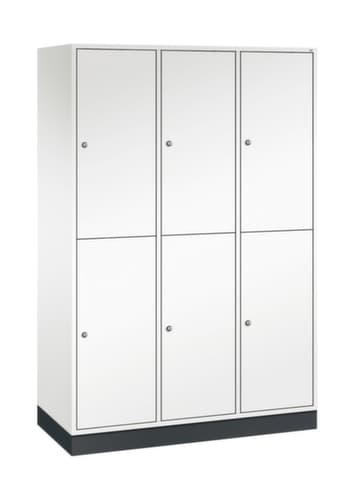 C+P Armoire vestiaire grand volume à deux niveaux Intro, largeur de compartiment 360 mm