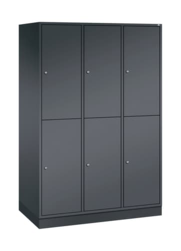 C+P Armoire vestiaire grand volume à deux niveaux Intro, largeur de compartiment 360 mm