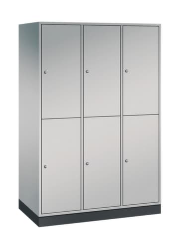 C+P Armoire vestiaire grand volume à deux niveaux Intro, largeur de compartiment 360 mm