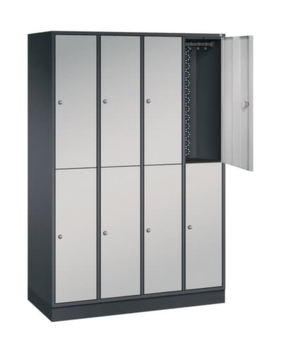 C+P Armoire vestiaire à deux niveaux Intro, largeur de compartiment 260 mm