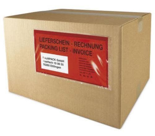 Sac de documents d'accompagnement Eco « Bordereau de livraison - Facture / Packing List - Invoice », DIN A5