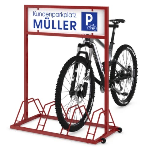 Support cycles EW 7004 avec surface publicitaire