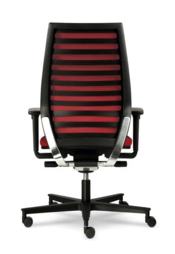 ROVO-CHAIR Siège de bureau pivotant R12, dossier à lamelles, rouge