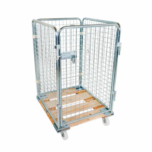 Bac sur roulettes ADB avec porte, force 500 kg, longueur x largeur 815 x 724 mm