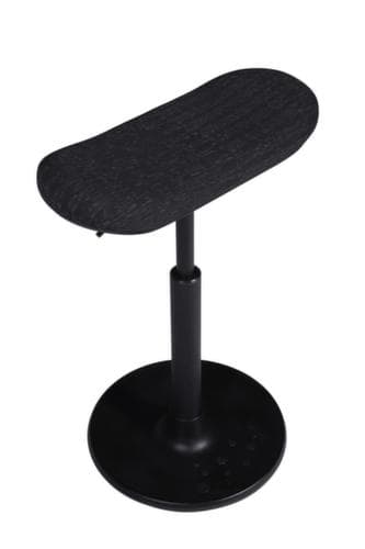 Topstar Siège assis-debout Sitness H2 avec assise skateboard, hauteur d’assise 570 - 770 mm, assise noir