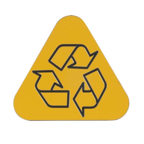 Couverture de soutien PURE pour poubelle, jaune