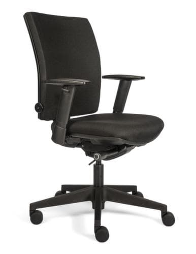 Siège de bureau pivotant 706+ avec mécanisme synchrone, noir