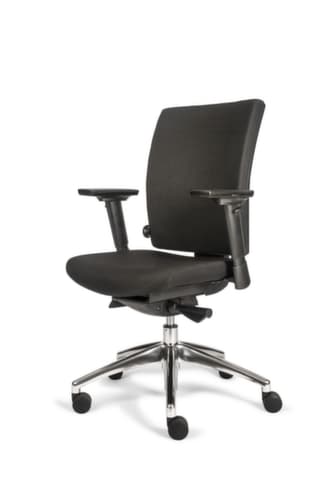 Siège de bureau pivotant 706+ avec mécanisme synchrone, noir