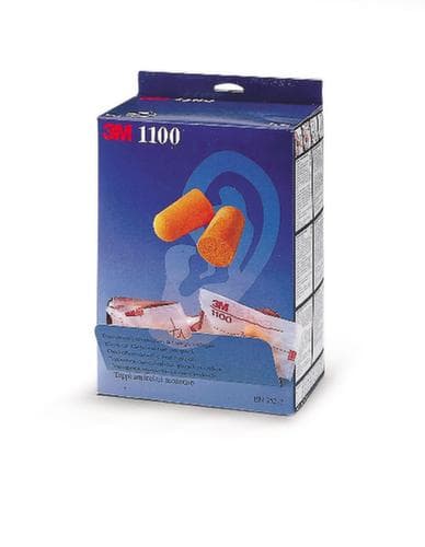 3M(TM) Bouchon d'oreille 1100 en distributeur, insonorisation 37 dB