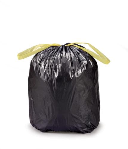 Sac poubelle avec ruban de fermeture