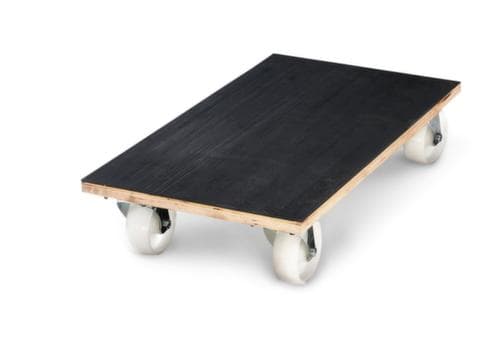 Plateau roulant avec plateau antidérapant, force 500 kg, nylon bandage