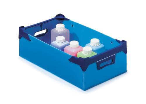 Caisse gerbable, bleu, capacité 36 l