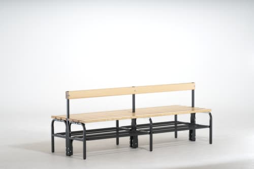 Sypro Banc vestiaire avec lames en bois