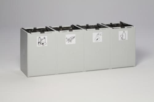 VAR Caisson de tri sélectif, 4 x 60 l