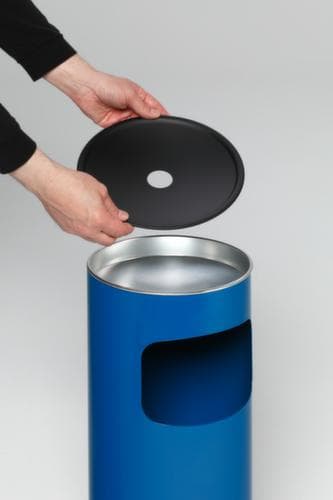 VAR Cendrier poubelle H61K, bleu gentiane