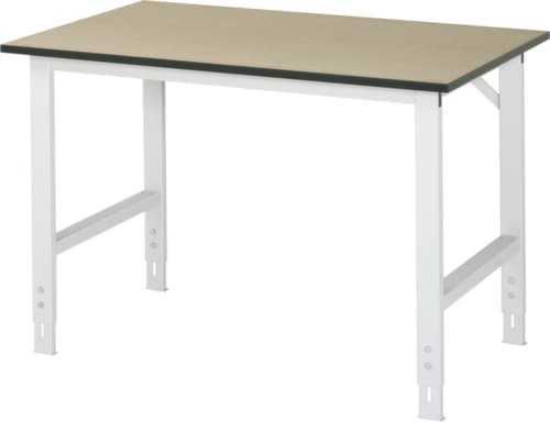 RAU Établi à hauteur réglable Tom, RAL7035 gris clair