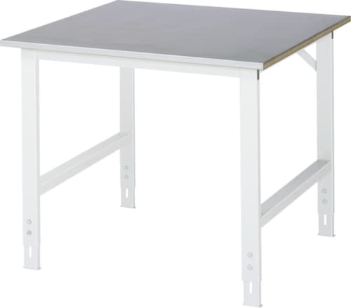 RAU Établi à hauteur réglable Tom, RAL7035 gris clair