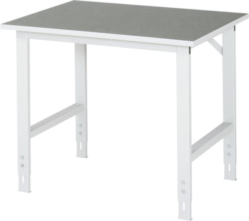 RAU Établi à hauteur réglable Tom, RAL7035 gris clair