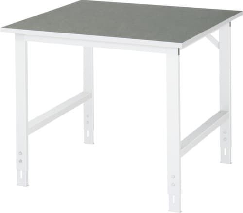 RAU Établi à hauteur réglable Tom, RAL7035 gris clair