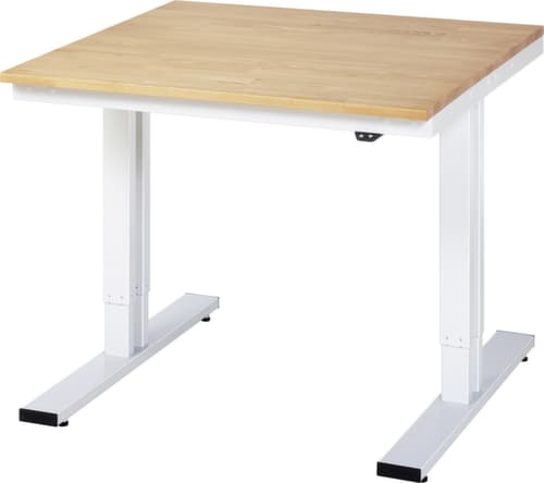 RAU Établi à hauteur réglable électriquement adlatus 300, RAL7035 gris clair