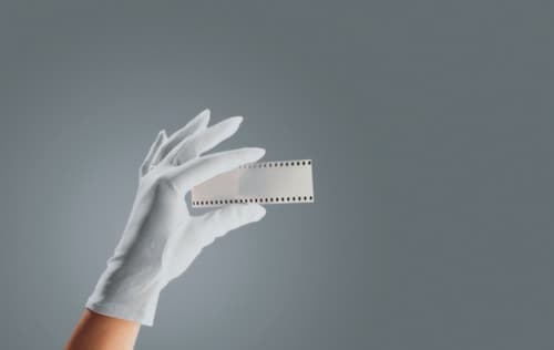 Gants de protection non pelucheux en coton, blancs, respirants