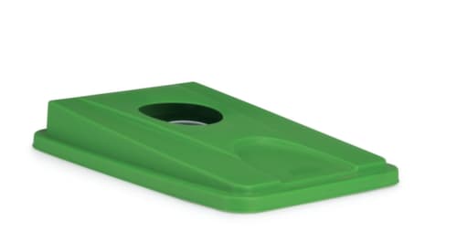 Couvercle de support pour les bouteilles pour poubelle, vert