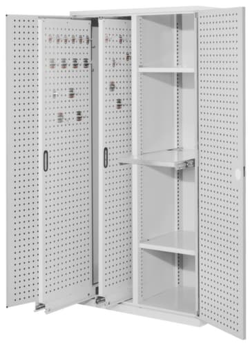 Kappes Armoire verticale RasterPlan®, 2 extensions, RAL7035 gris clair/RAL7035 gris clair