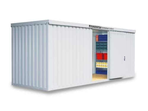 Säbu Conteneur de stockage isolé FLADAFI® IC 1600 avec sol livré monté