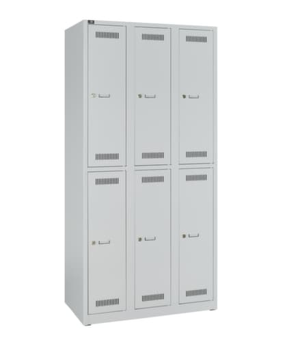 Bisley Armoire vestiaire à deux niveaux Light, largeur de compartiment 300 mm