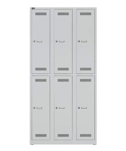 Bisley Armoire vestiaire à deux niveaux Light, largeur de compartiment 300 mm