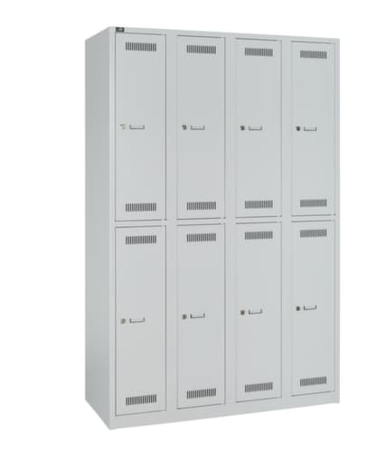 Bisley Armoire vestiaire à deux niveaux Light, largeur de compartiment 300 mm