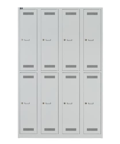 Bisley Armoire vestiaire à deux niveaux Light, largeur de compartiment 300 mm