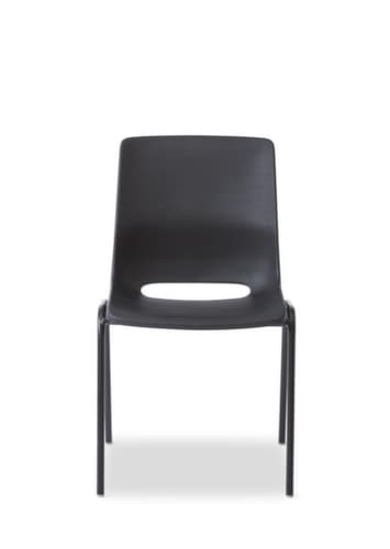 rbm Chaise coque en plastique Ana avec piètement coloré, charcoal
