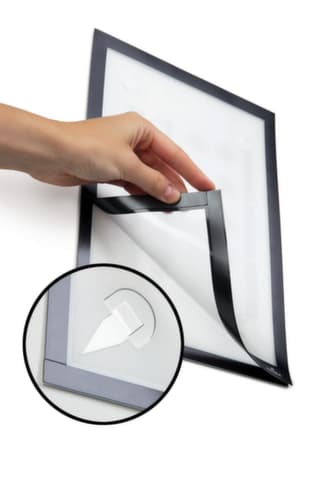 Durable Cadre magnétique DURAFRAME® WALLPAPER, DIN A4, face arrière autocollante