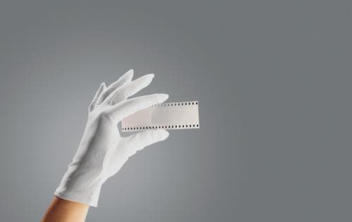 Gants de protection non pelucheux en coton, blancs, respirants