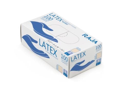 Gants jetables intérieur poudré Eco en latex naturel