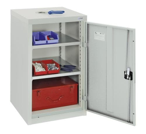 stumpf Armoire à portes battantes avec tablettes galvanisées, largeur 500 mm