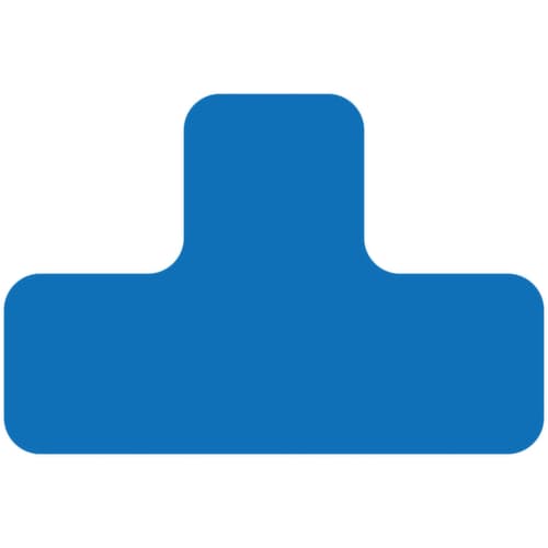 EICHNER Symbole à coller, forme en T, bleu