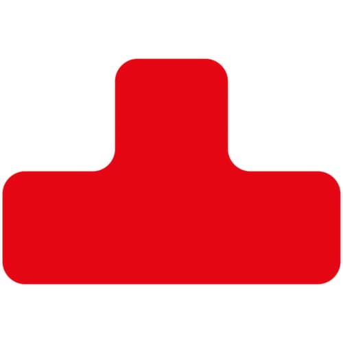 EICHNER Symbole à coller, forme en T, rouge