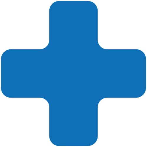 EICHNER Symbole à coller, Plus, bleu