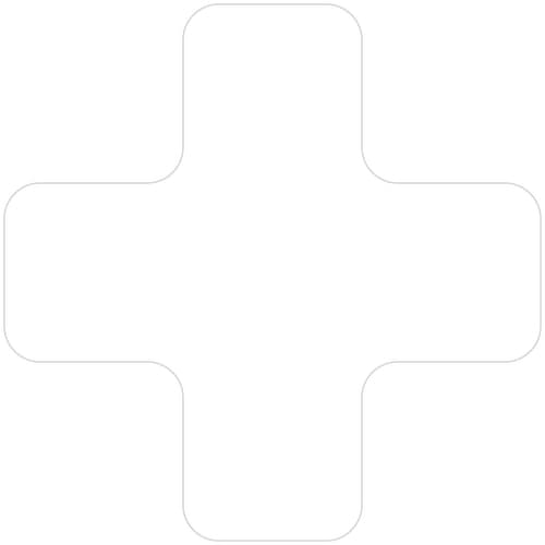 EICHNER Symbole à coller, Plus, blanc