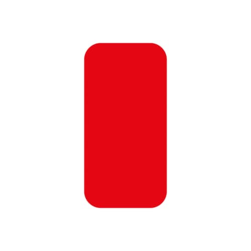 EICHNER Symbole à coller, rectangle, rouge