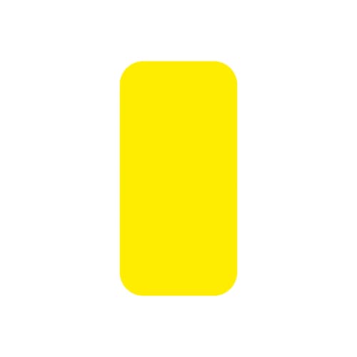 EICHNER Symbole à coller, rectangle, jaune