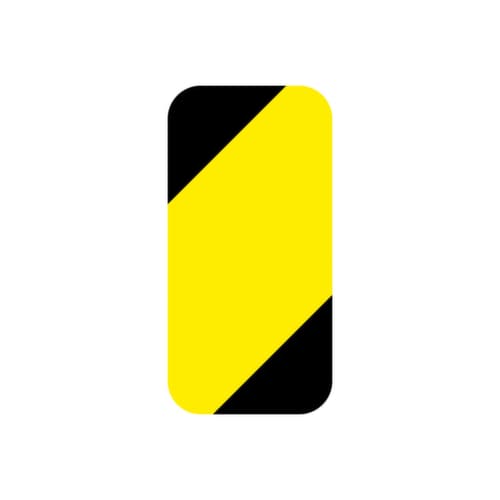 EICHNER Symbole à coller, rectangle, jaune/noir