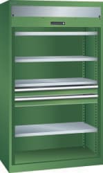 LISTA Armoire à rideaux pour charges lourdes, hauteur x largeur x profondeur 1950 x 1100 x 641 mm